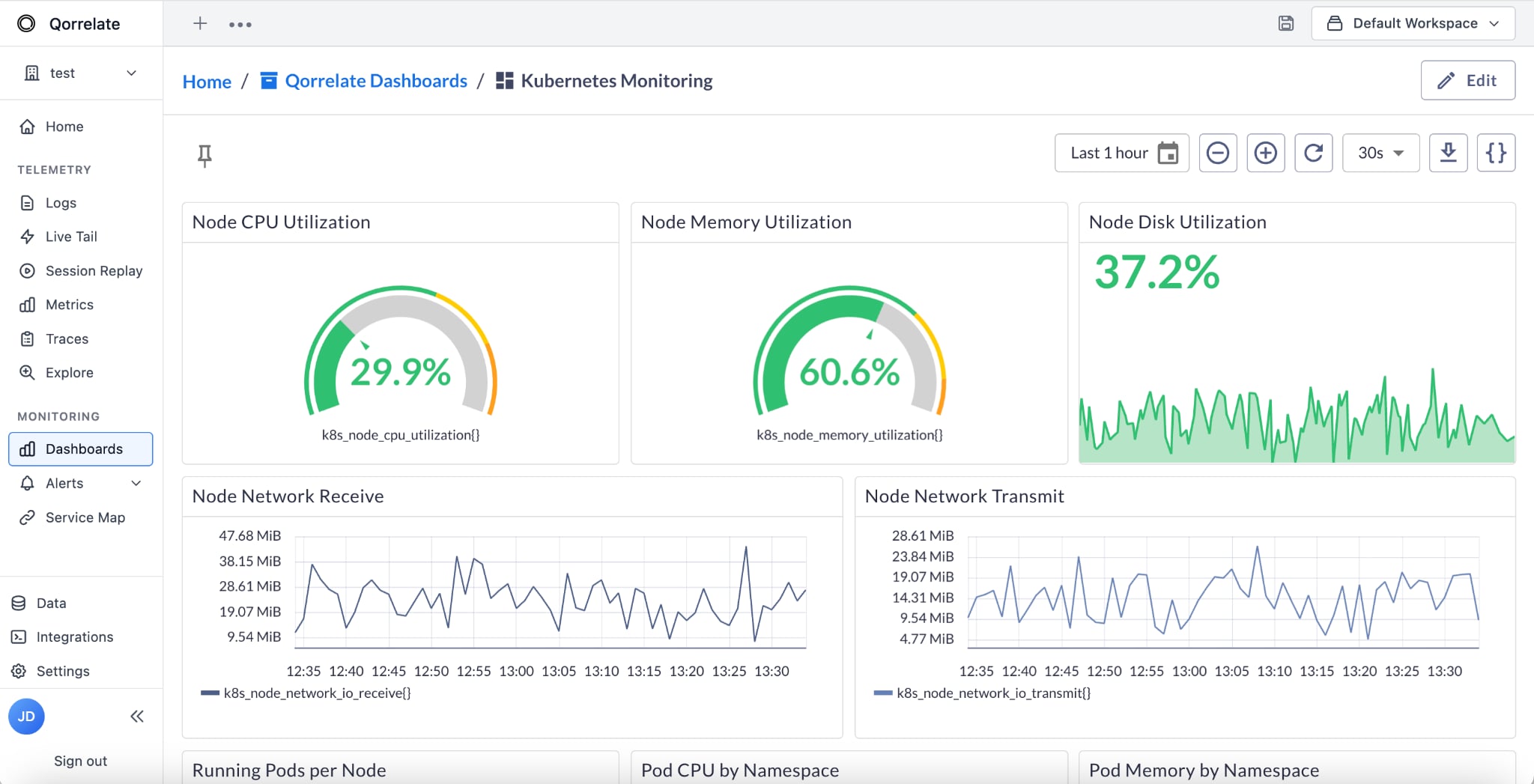 Infrastructure Monitoring Dashboard